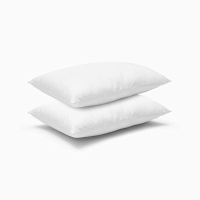 SANJU BROTHER Microfibre Solid Sleeping Pillow Pack of 2(White)