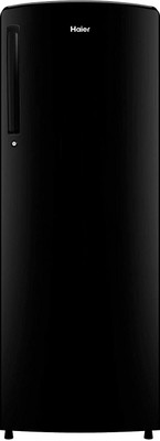 Haier 240 L Direct Cool Single Door 3 Star Refrigerator (BrushlineBlack, HRD-2623BKS-E)