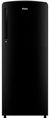 Haier 242 L Direct Cool Single Door 3 Star Refrigerator(BrushlineBlack, HRD-2423BKS-E)