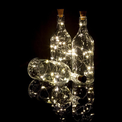 OneClickPicks 20 LEDs 3.05 m Yellow Steady String Rice Lights(Pack of 3)