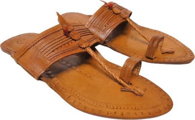 Kolhapuri Men Flats(Tan , 9)