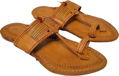 Kolhapuri Men Flats(Tan , 10)