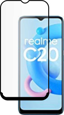 Jethuri Edge To Edge Tempered Glass for REALME C20(Pack of 1)