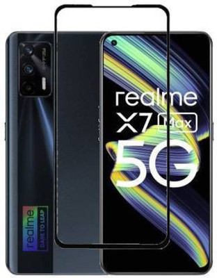 kentop Edge To Edge Tempered Glass for Realme X7 Max(Pack of 1)
