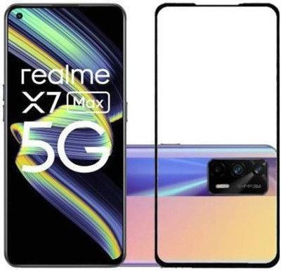 kentop Edge To Edge Tempered Glass for Realme X7 Max(Pack of 1)