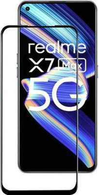 kentop Edge To Edge Tempered Glass for Realme X7 Max 5G + RMX2111C(Pack of 1)