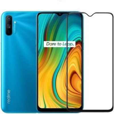 kentop Edge To Edge Tempered Glass for Realme Narzo 10A + RMX2020(Pack of 1)