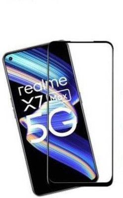 kentop Edge To Edge Tempered Glass for Realme X7 Max 5G(Pack of 1)