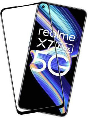 kentop Edge To Edge Tempered Glass for Realme X7 Max 5G + RMX2111C(Pack of 1)