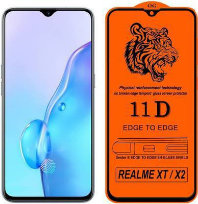 kentop Edge To Edge Tempered Glass for Realme XT + RMX1921(Pack of 1)