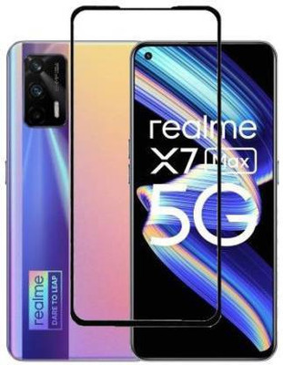 kentop Edge To Edge Tempered Glass for Realme X7 Max 5G + RMX2111C(Pack of 1)