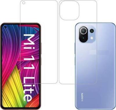 RUNEECH Front and Back Screen Guard for REDMI Mi 11 Lite, Redmi Mi 11 Lite 5G(Pack of 2)