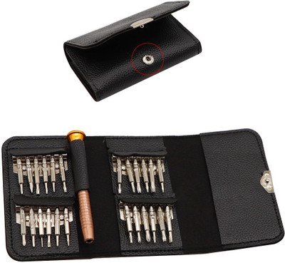 WOWSOME 25 in 1 Precision Screwdriver Set Repair Tool Kit for Mobile Phones Laptop PC Phillips Torx Pentalobe Y 2.0 Bits Set Precision Screwdriver Set(Pack of 1)
