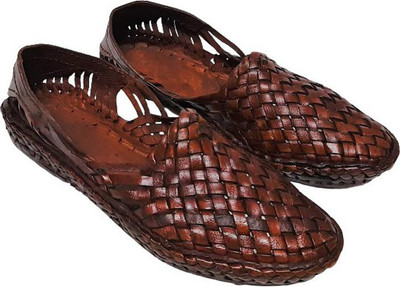 QADUMI Mojaris For Men(Brown , 8)
