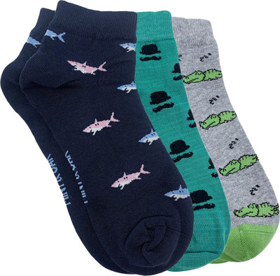 Mint and Oak Men Self Design Ankle Length(Pack of 3)