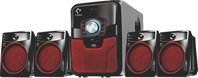 I Kall IK 405 Multimedia 4.1 Speaker System with Bluetooth, Aux, USB, FM Connectivity 60 W Bluetooth Home Theatre(Black, 4.1...