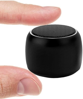 Techobucks Best Selling Ultra Mini Boost Wireless Portable Bluetooth Speaker Built-in Mic High Bass Selfie Remote Control Button Low Harmonic Distortion 3 W Bluetooth Speaker(Black, Stereo Channel)