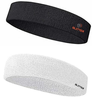 Glitter Non Slip Moisture Wicking Work Out Cotton Headband For Men's & Women's Headband Head Support