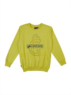 GINI & JONY Full Sleeve Printed Baby Boys Sweatshirt