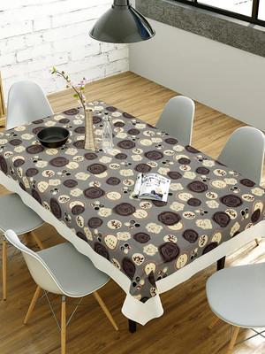 Casanest Printed 8 Seater Table Cover(Multicolor, PVC)