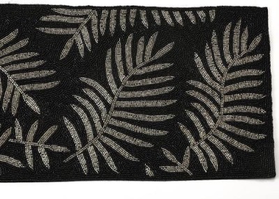 Aaditya Exports Black 91.44 cm Table Runner(Polyester)