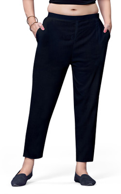 Pranjal Regular Fit Women Black Trousers
