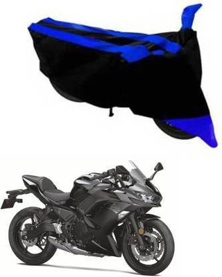 WONAK Waterproof Two Wheeler Cover for Kawasaki(Ninja 650, Blue, Black)