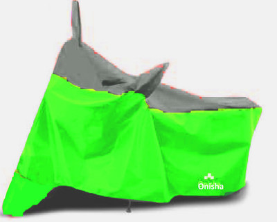 Onisha Waterproof Two Wheeler Cover for Hero(Maestro Edge, Green, Silver)