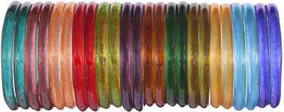 hand kkrafts Glass Bangle Set(Pack of 24)