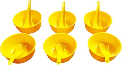 Boxette Polypropylene Soup Bowl Microwave Safe(Pack of 12, Yellow)
