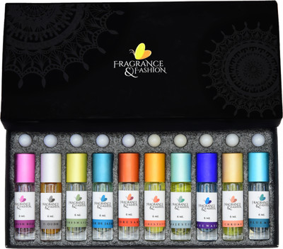 64% OFF on Fragrance & Fashion Set Of 10 Natural & Fancy Attar Of 6 Ml Each Gift Set Combo Set(Set of 10) 64% OFF on Fragrance & Fashion Set Of 10 Natural & Fancy Attar Of 6 Ml Each Gift Set Combo Set(Set of 10)