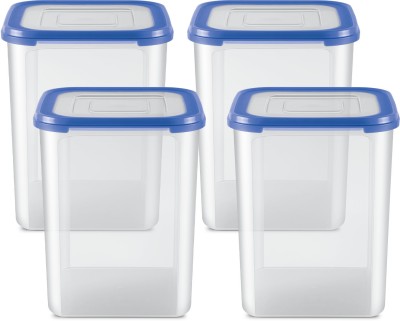 MILTON Plastic Utility Container  - 5.75 L(Pack of 4, Clear, Blue)