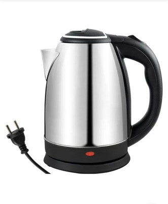 NIMYANK 2023-Hot Water Tea Coffee Warmer Heater Cordless Electric Kettle Beverage Maker(2 L, Silver , Black)