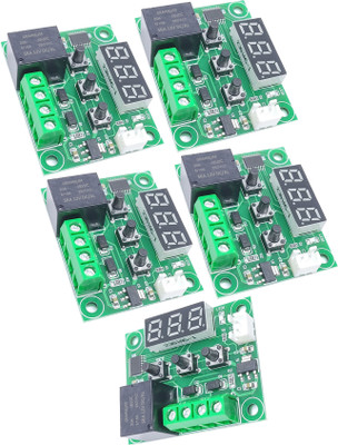 Grahikum W1209 digital temperature Controller Switch thermostat Controller Digital LED Display (Pack of 5) Temperature Sensor and Controller Electronic Hobby Kit