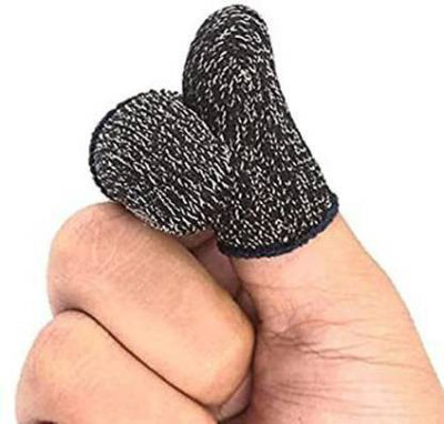 JANROCK Gaming Finger-Sleeve TouchScreen Thumbs Sleeve Non-Scratch Breathable Gaming Glove Finger Sleeve(Pack of 2)