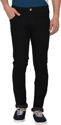 Creatywitty Slim Men Black Jeans