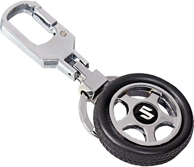 YaaYi Maruti Suzuki Spinning Tyre Rotary Wheel Locking Metal Keychain/Keyring/Key Chain Key Chain