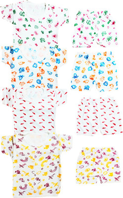 Jimmy Jammy Baby Boys & Baby Girls Party(Festive) T-shirt Shorts(Multicolor)