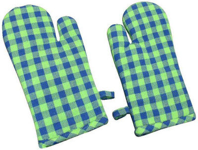 Nissi Green Cotton Kitchen Linen Set(Pack of 2)