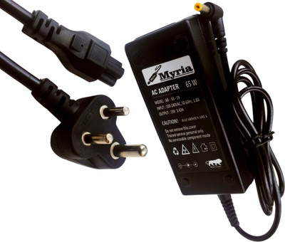 Myria TRAVEL Mate 6492 6493 6592 6593 19 V 3.34 Amp 65 W Adapter(Power Cord Included)