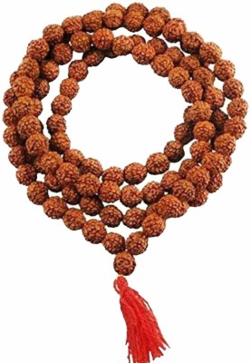 HH ENTERPRISES Rudraksha Mala Jaap/Japa 108 Beads Original for Pooja/Astrology/Jewellery Making Beads (Pack of 1) Wood Chain