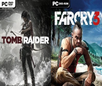 Tomb Raider and Farcry 3 Popular Two Action Adventure Game (Offline Only) (Regular)(Action Adventure, for PC)
