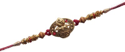 RakhiMall Rakhi  Set(Beautiful Om Kalash Designer rakhi with Beads, American Diamond)