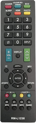 ERNIL RM-L1238 Universal LED LCD TV Remote Control Compatible with LED LCD  Sharp Remote Controller(Black)