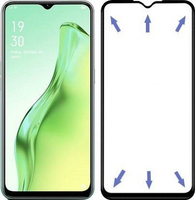 kentop Edge To Edge Tempered Glass for Realme C20(Pack of 1)