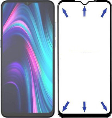 kentop Edge To Edge Tempered Glass for Realme C20(Pack of 1)