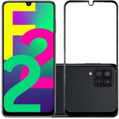 BRENZZ Edge To Edge Tempered Glass for SAMSUNG Galaxy F22, Samsung Galaxy A22, SamsungGalaxyF22(Pack of 1)