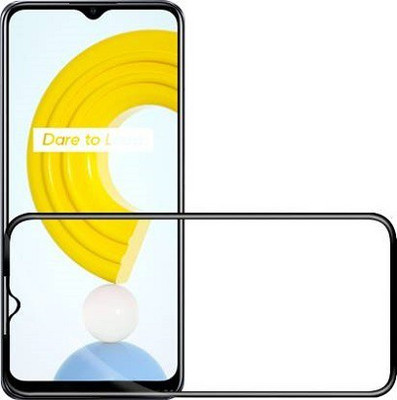 kentop Edge To Edge Tempered Glass for Realme C21 + RMX3201(Pack of 1)