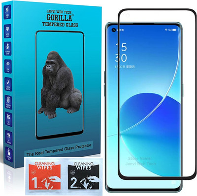 Janvi Web Tech Gorilla Tempered Glass Guard for Oppo Reno 6(Pack of 1)