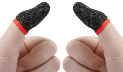 AMMART PUBG, Free FIRE Thumb Finger Sleeve  Gaming Accessory Kit(BALCK, For Android)
